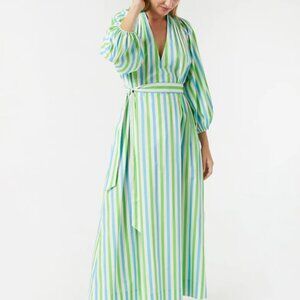 NWT Rhode Rio Stripe Oversized Blouson Dress XL